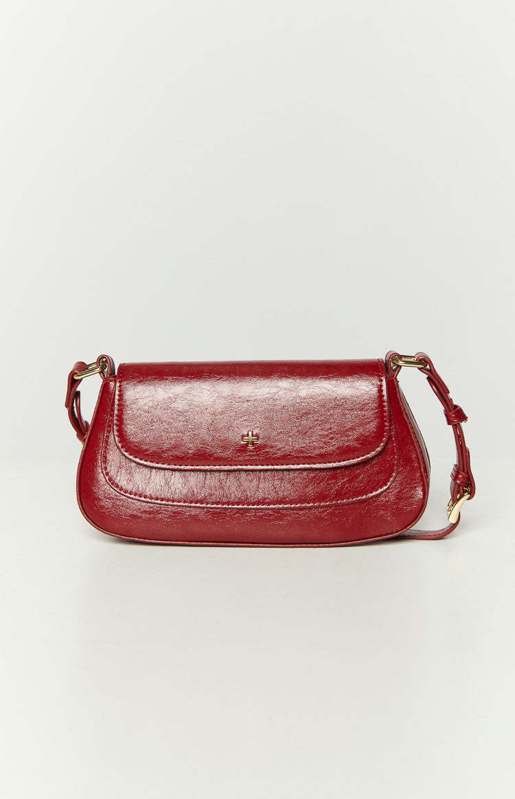 Peta & Jain Nikki Cherry Crinkle Shoulder Bag-Vavasi.All Rights Reserved.