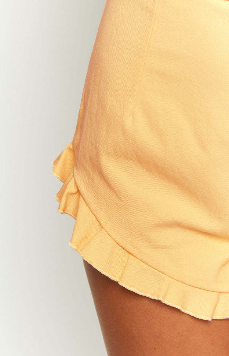 Petal Yellow Shorts-Vavasi.All Rights Reserved.