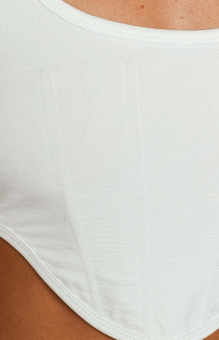 Picasso White Corset Top-Vavasi.All Rights Reserved.