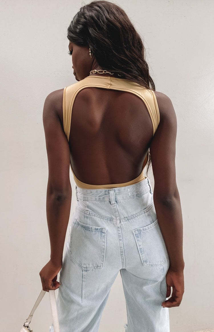 Pines Jersey Bodysuit Beige-Vavasi.All Rights Reserved.