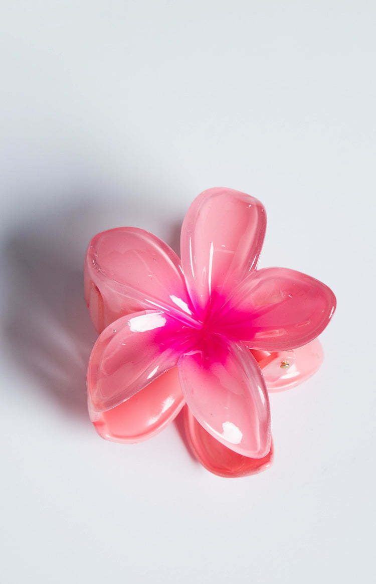 Frangipani Pink Flower Clip-Vavasi.All Rights Reserved.