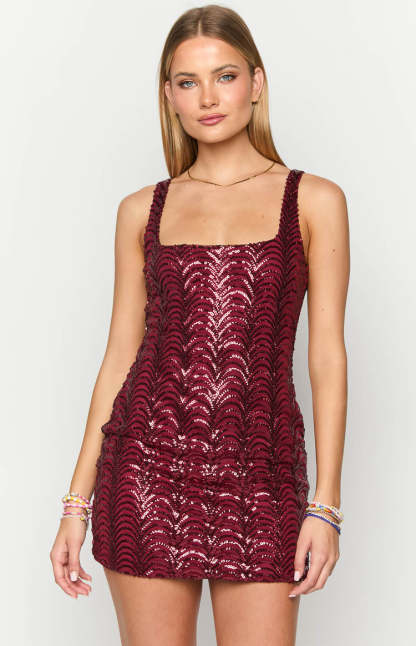 Pixie Red Mini Dress-Vavasi.All Rights Reserved.