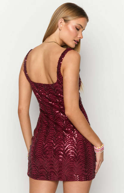 Pixie Red Mini Dress-Vavasi.All Rights Reserved.