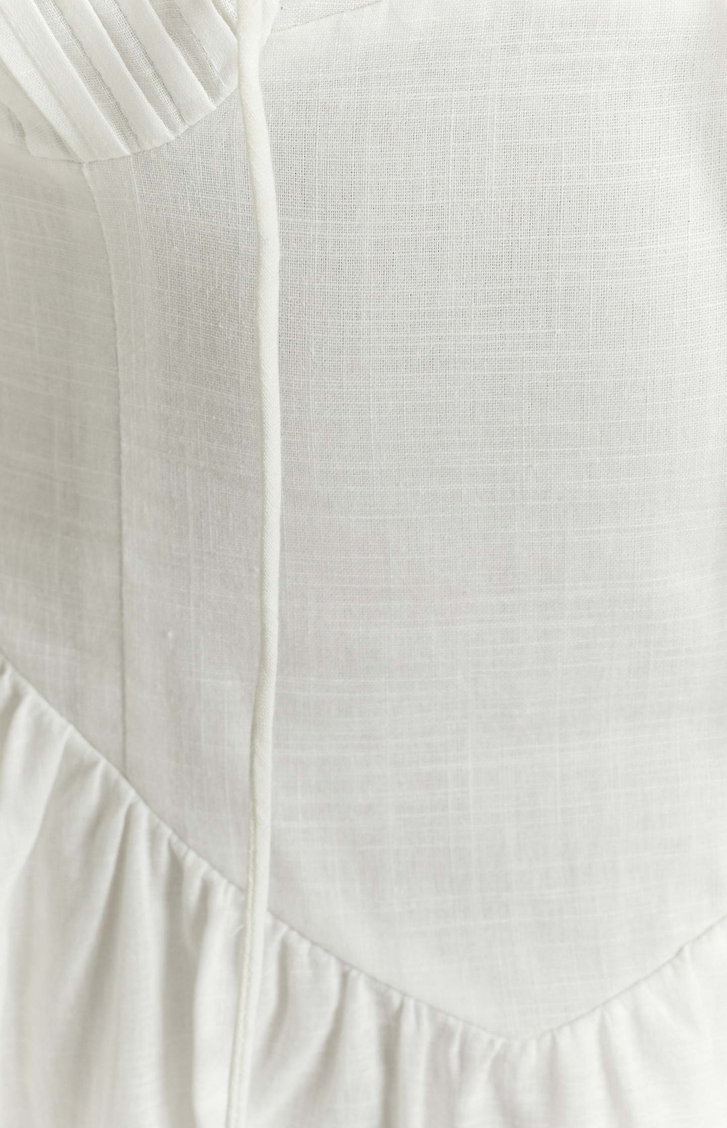 Posey White Frill Mini Dress-Vavasi.All Rights Reserved.