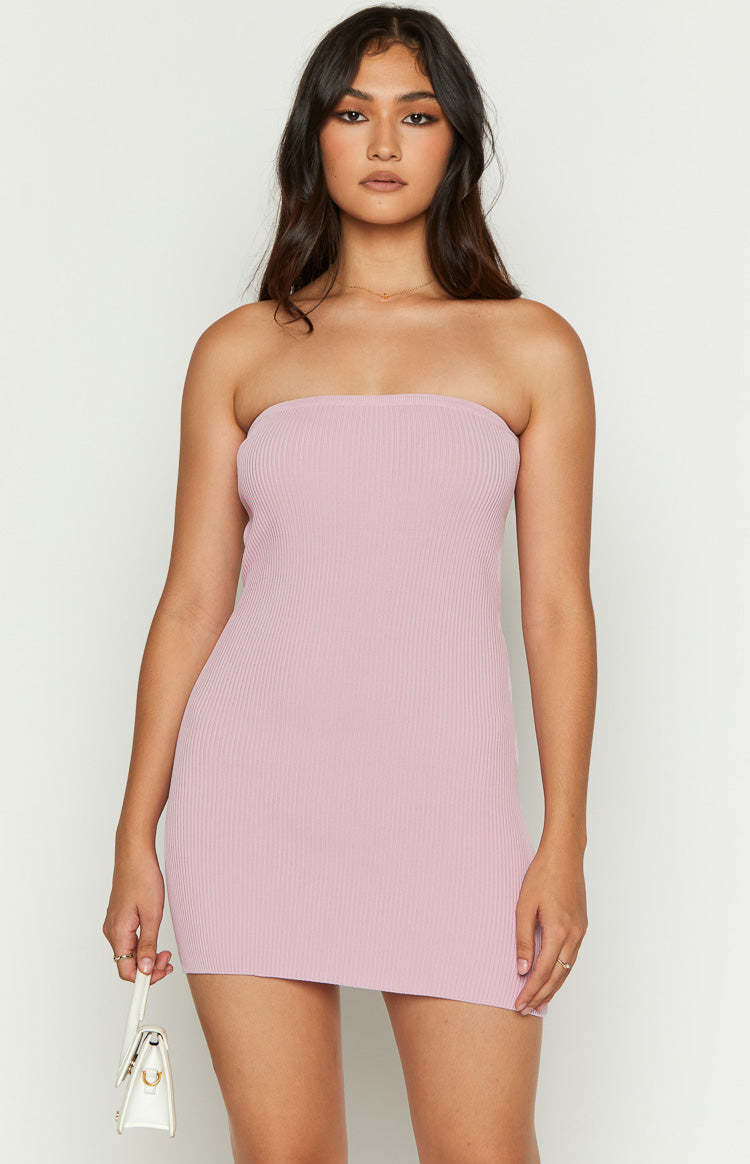 Rebecca Pink Mini Dress-Vavasi.All Rights Reserved.