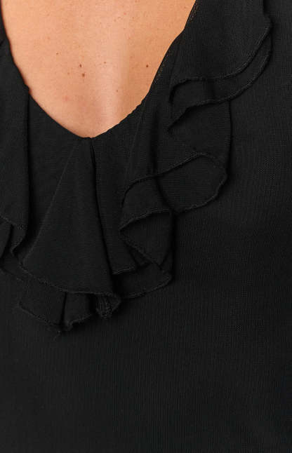 Rita Black Mini Dress-Vavasi.All Rights Reserved.