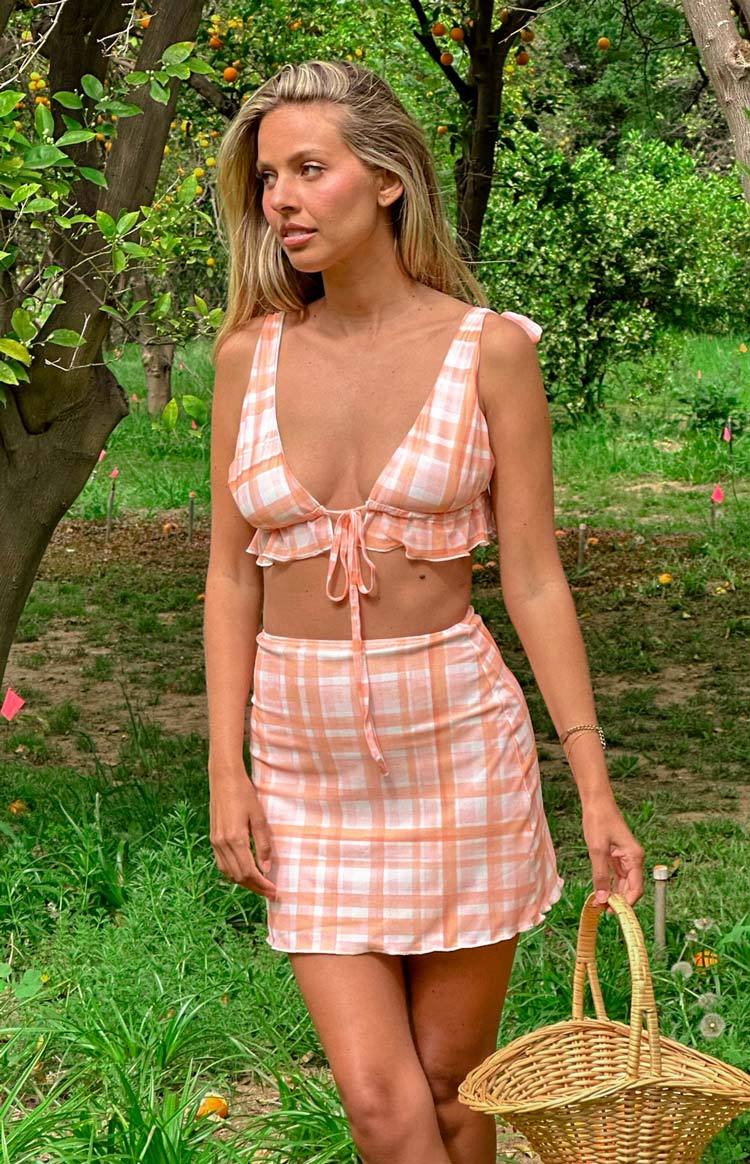 Rachel Orange Crop Top-Vavasi.All Rights Reserved.
