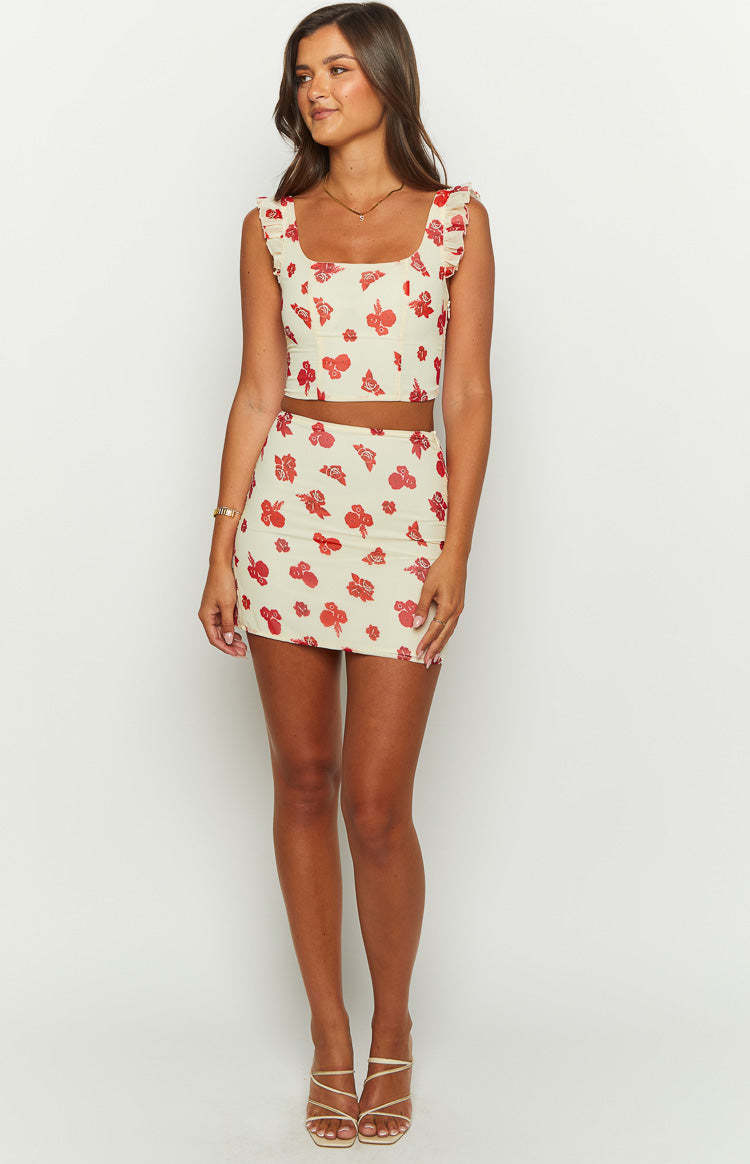 Rachel Rosie Cream Crop Top-Vavasi.All Rights Reserved.