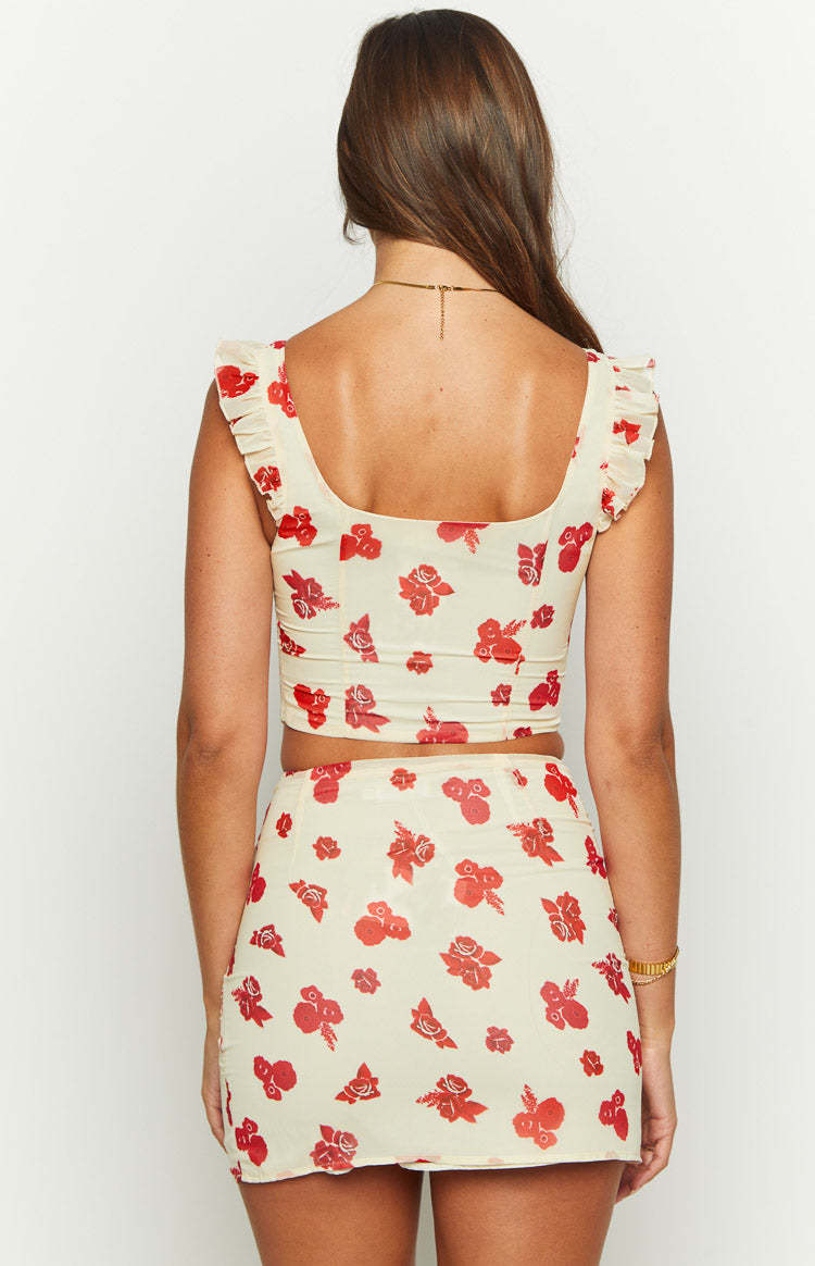 Rachel Rosie Cream Crop Top-Vavasi.All Rights Reserved.