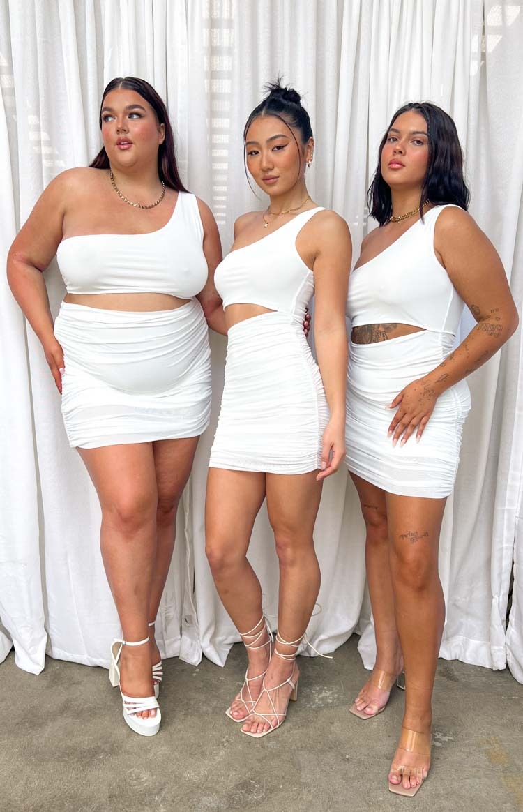 Rae White Mini Dress-Vavasi.All Rights Reserved.