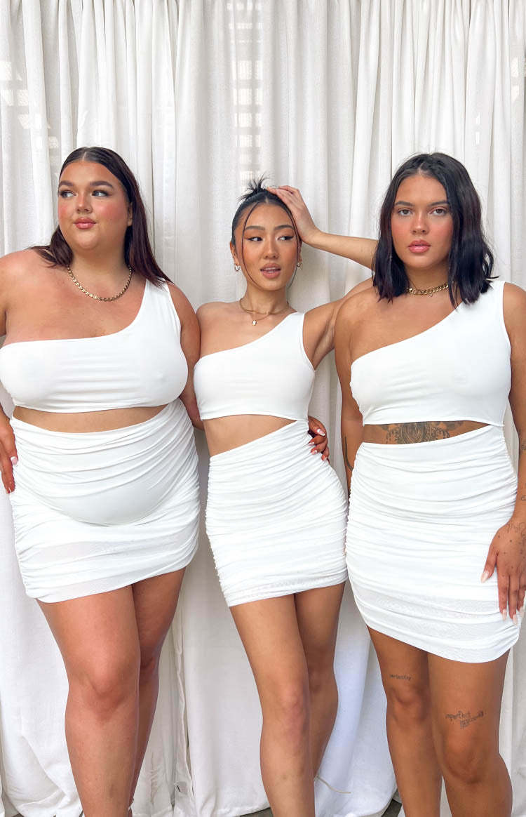 Rae White Mini Dress-Vavasi.All Rights Reserved.