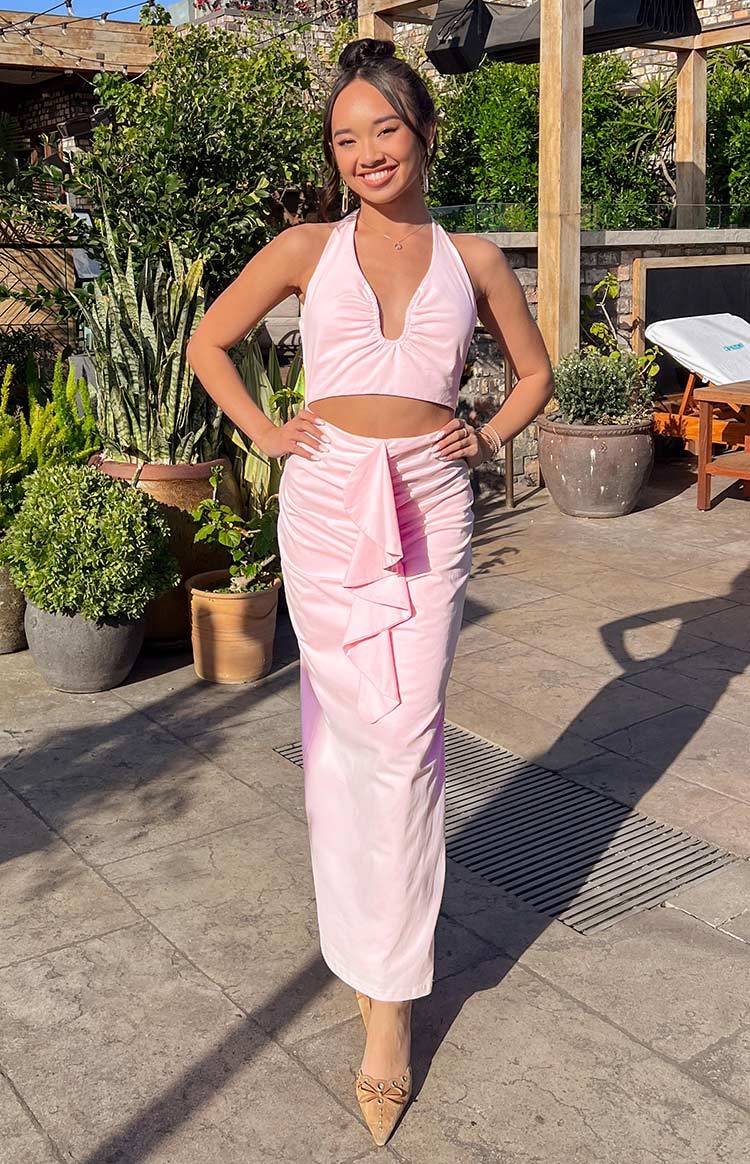 Raelynn Pink Maxi Dress-Vavasi.All Rights Reserved.