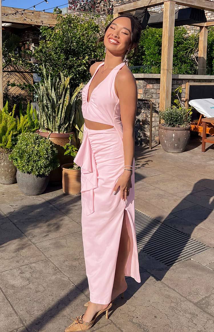 Raelynn Pink Maxi Dress-Vavasi.All Rights Reserved.