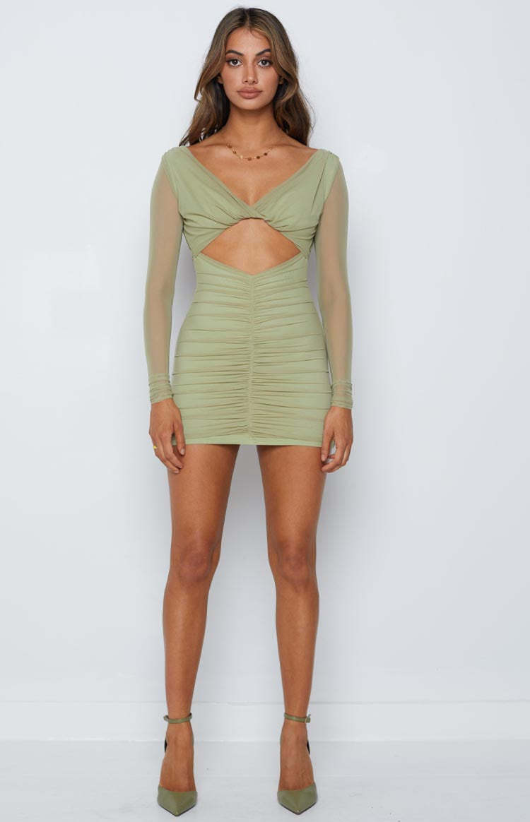 Raven Mesh Dress Green-Vavasi.All Rights Reserved.