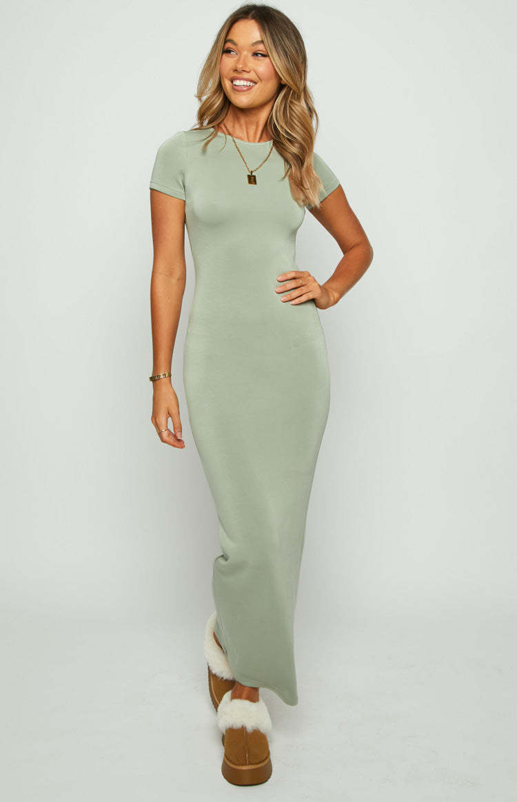 Raya Green Maxi Dress-Vavasi.All Rights Reserved.