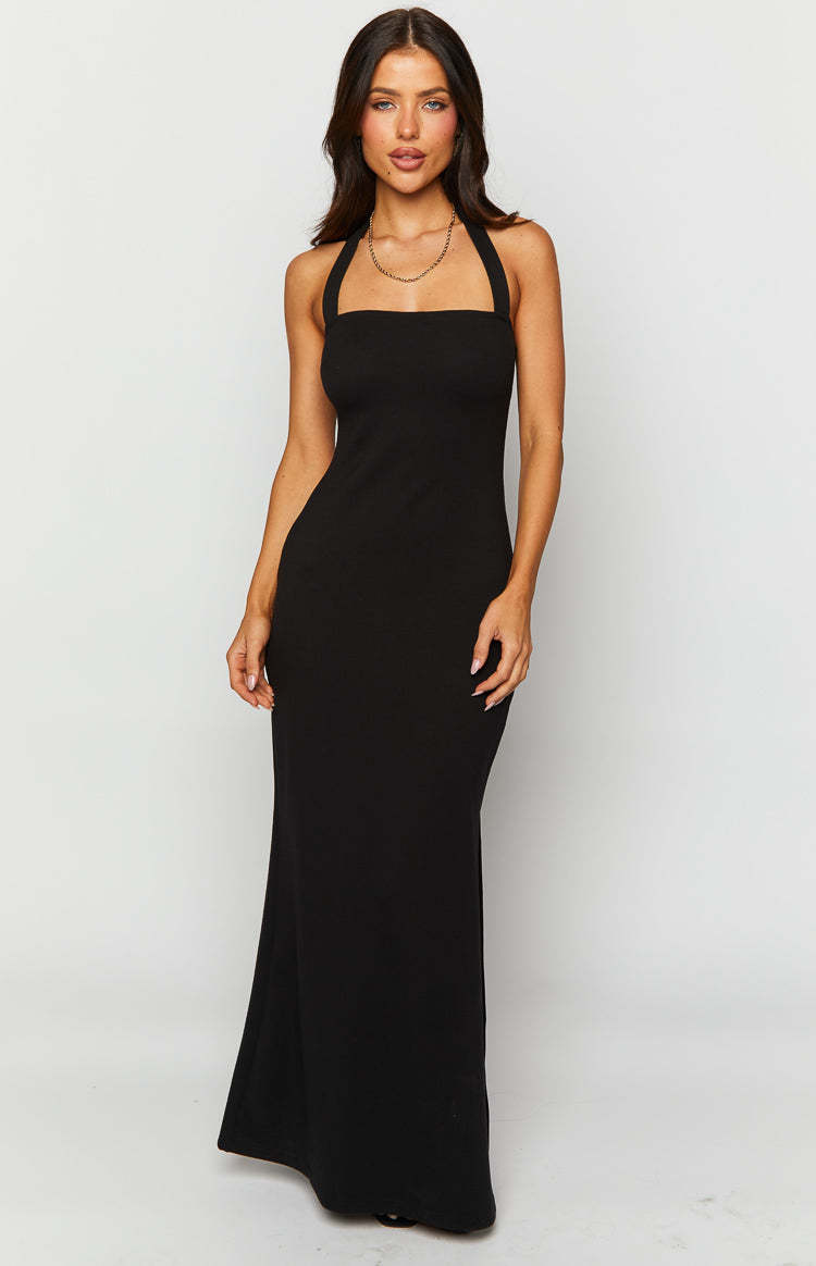 Raylan Black Maxi Dress-Vavasi.All Rights Reserved.