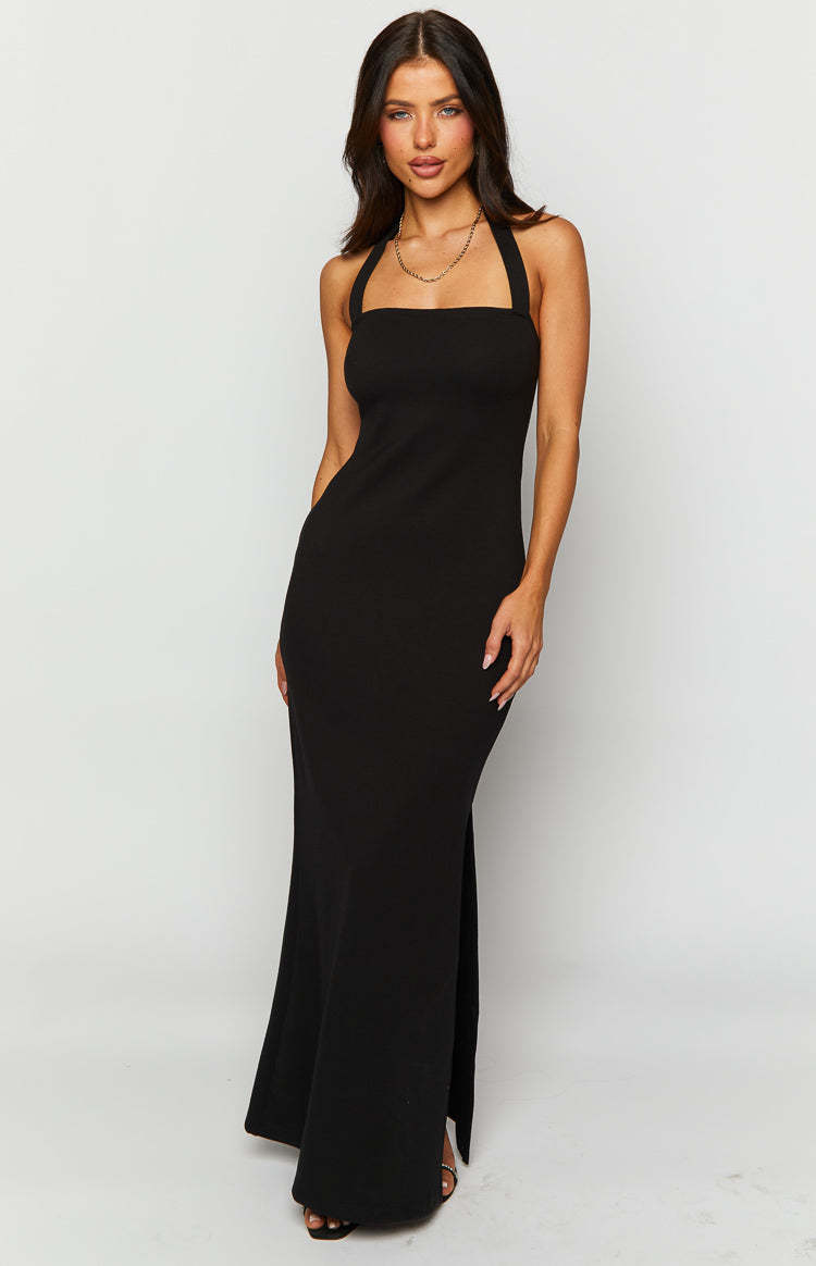Raylan Black Maxi Dress-Vavasi.All Rights Reserved.