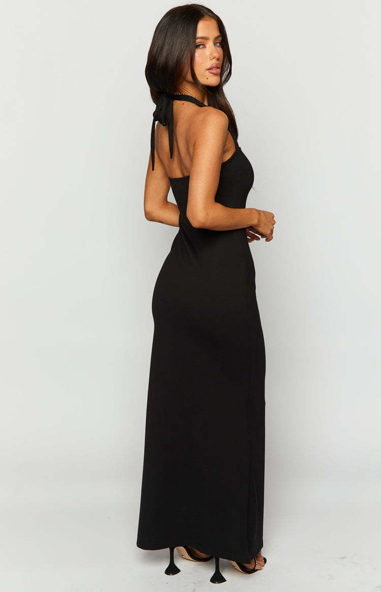 Raylan Black Maxi Dress-Vavasi.All Rights Reserved.