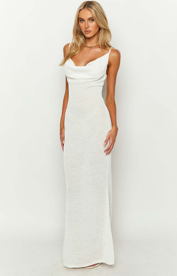 Raylee White Maxi Dress-Vavasi.All Rights Reserved.