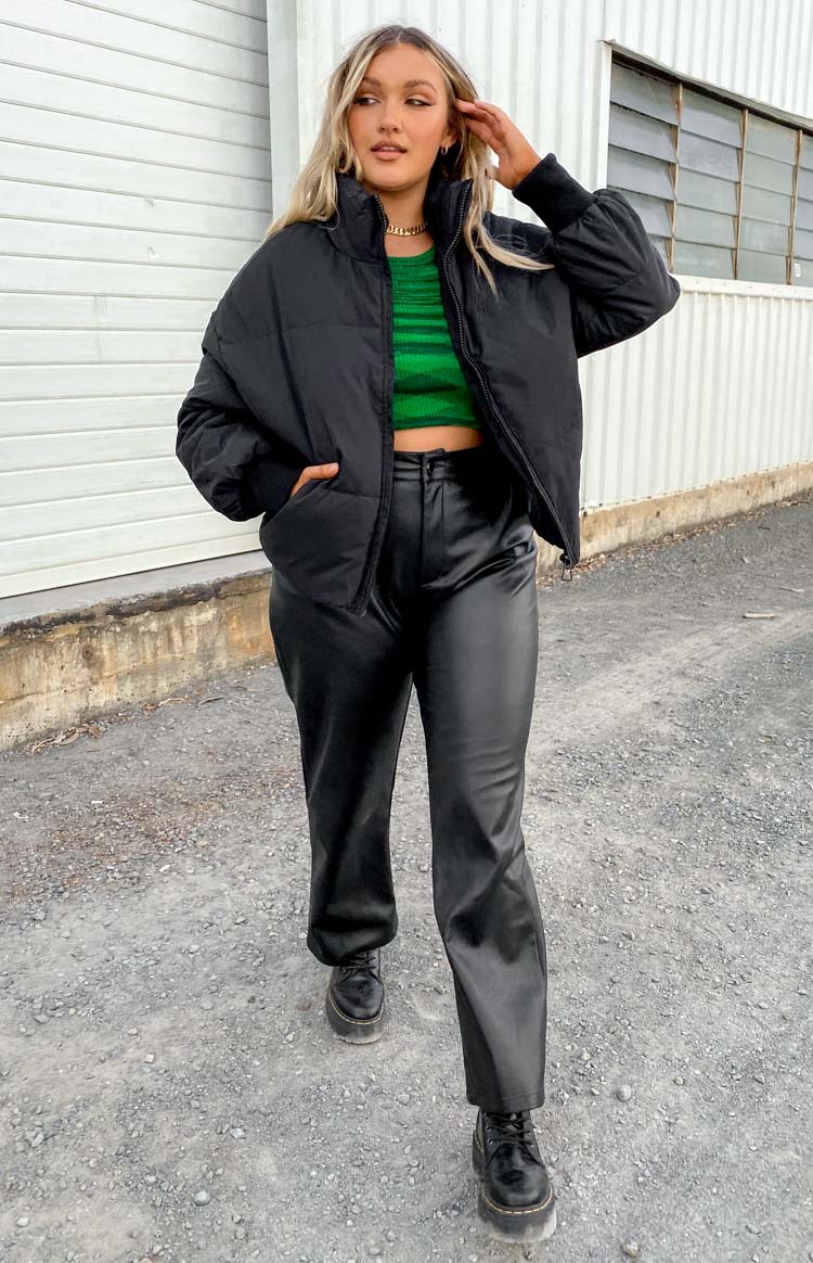 Remi Puffer Jacket Black-Vavasi.All Rights Reserved.