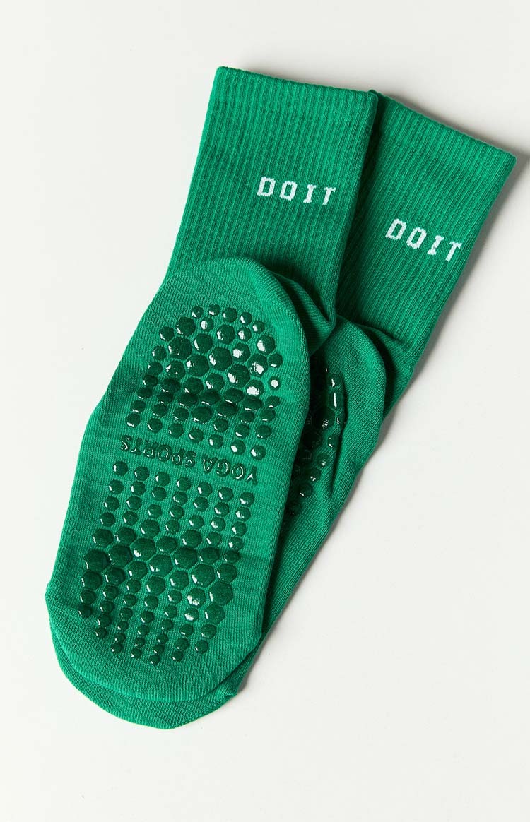Reno Green Yoga Socks-Vavasi.All Rights Reserved.