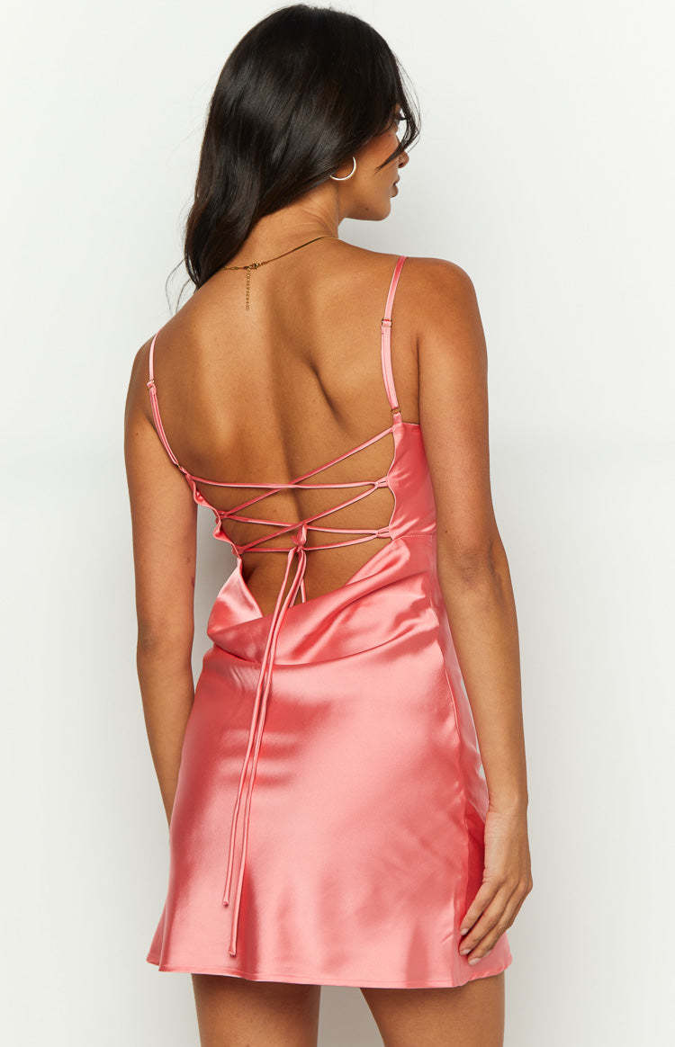 Riri Pink Mini Dress-Vavasi.All Rights Reserved.