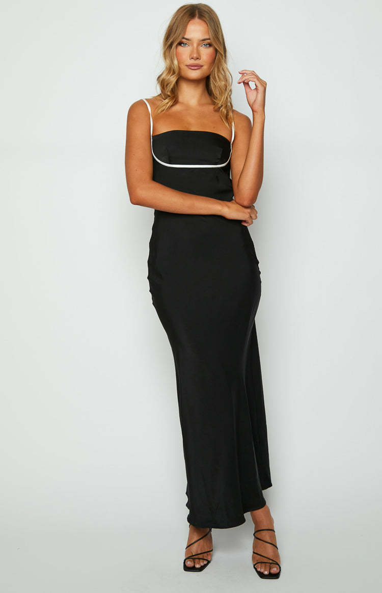River Black Formal Maxi Dress-Vavasi.All Rights Reserved.