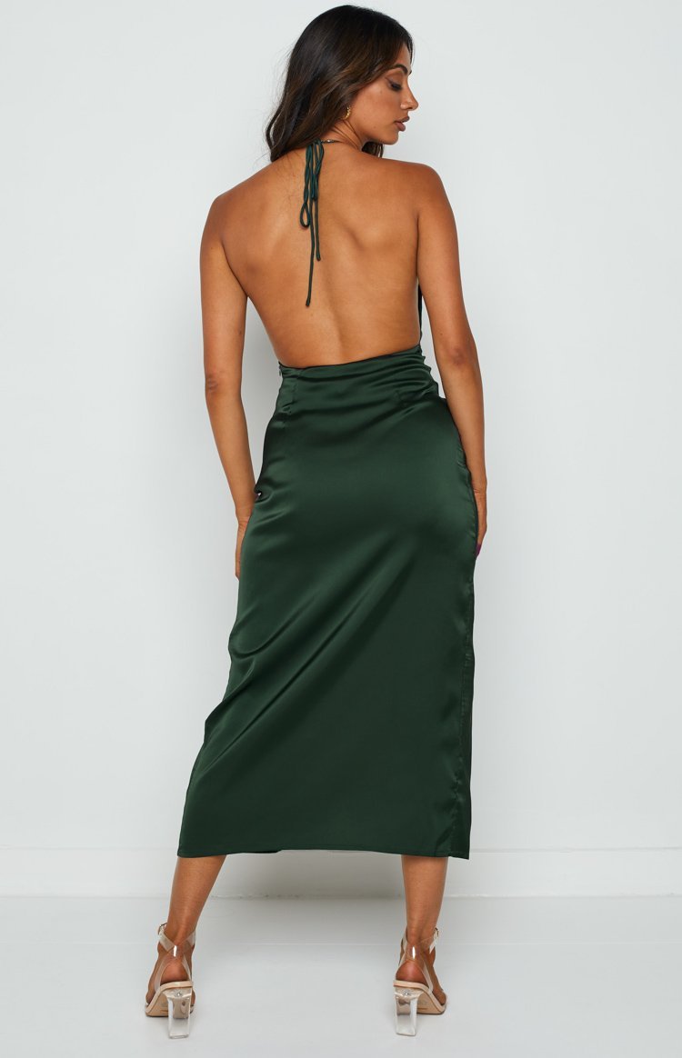 Rosey Emerald Midi Dress-Vavasi.All Rights Reserved.