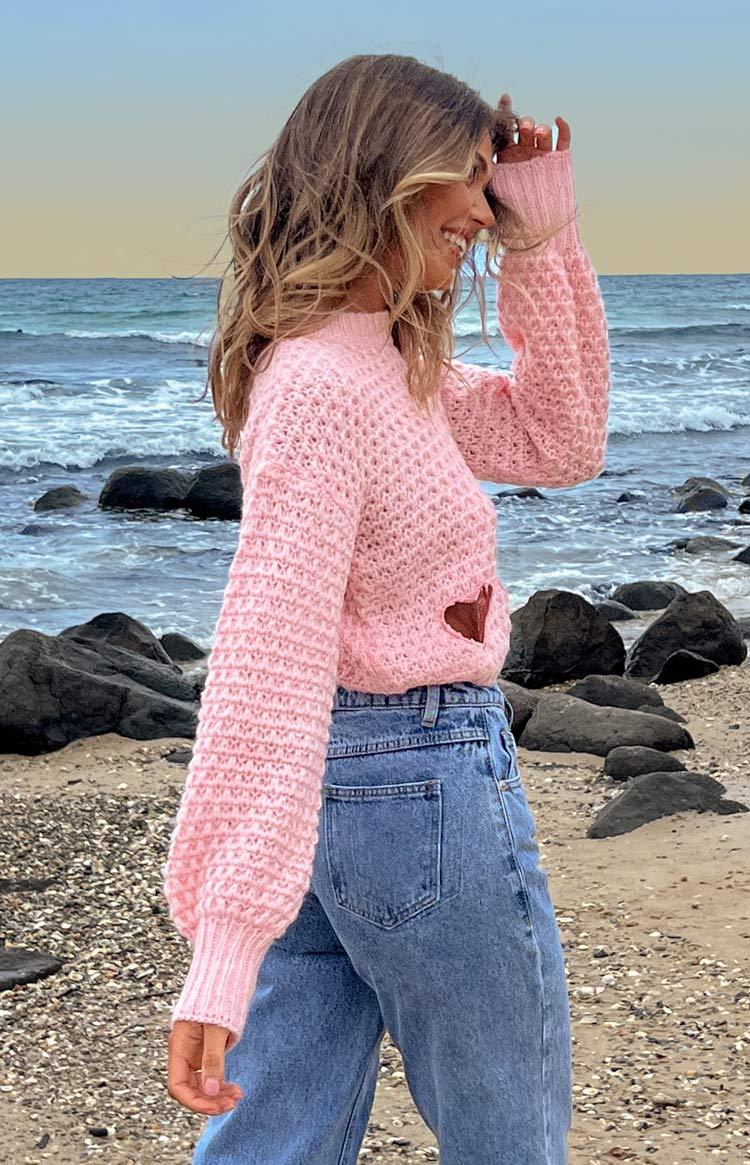 Rosie Pink Heart Jumper-Vavasi.All Rights Reserved.