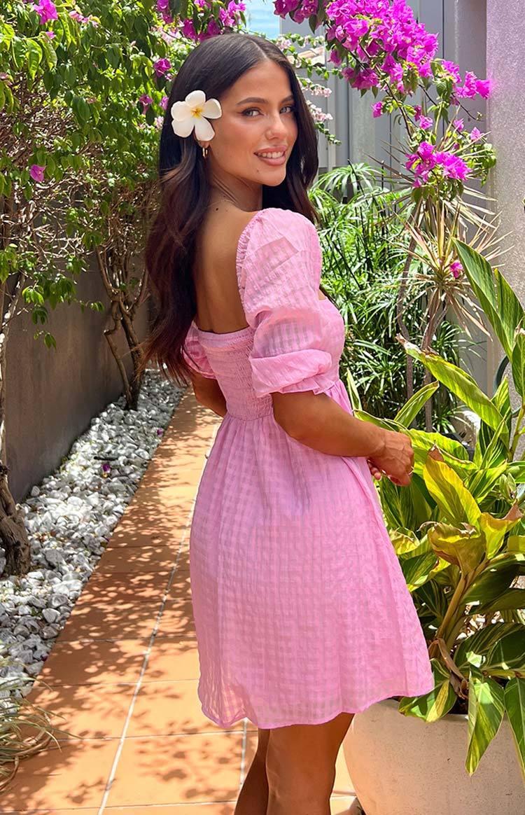 Rubi Pink Babydoll Mini Dress-Vavasi.All Rights Reserved.