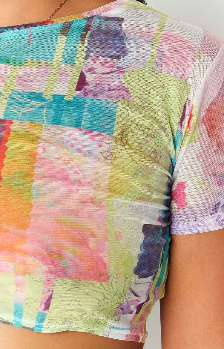 Ruel Multi Print Mesh Tee-Vavasi.All Rights Reserved.
