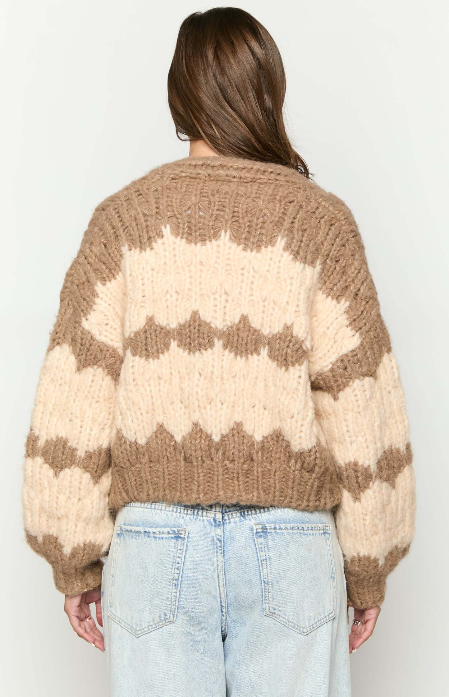 Ryley Brown Knit Cardigan-Vavasi.All Rights Reserved.