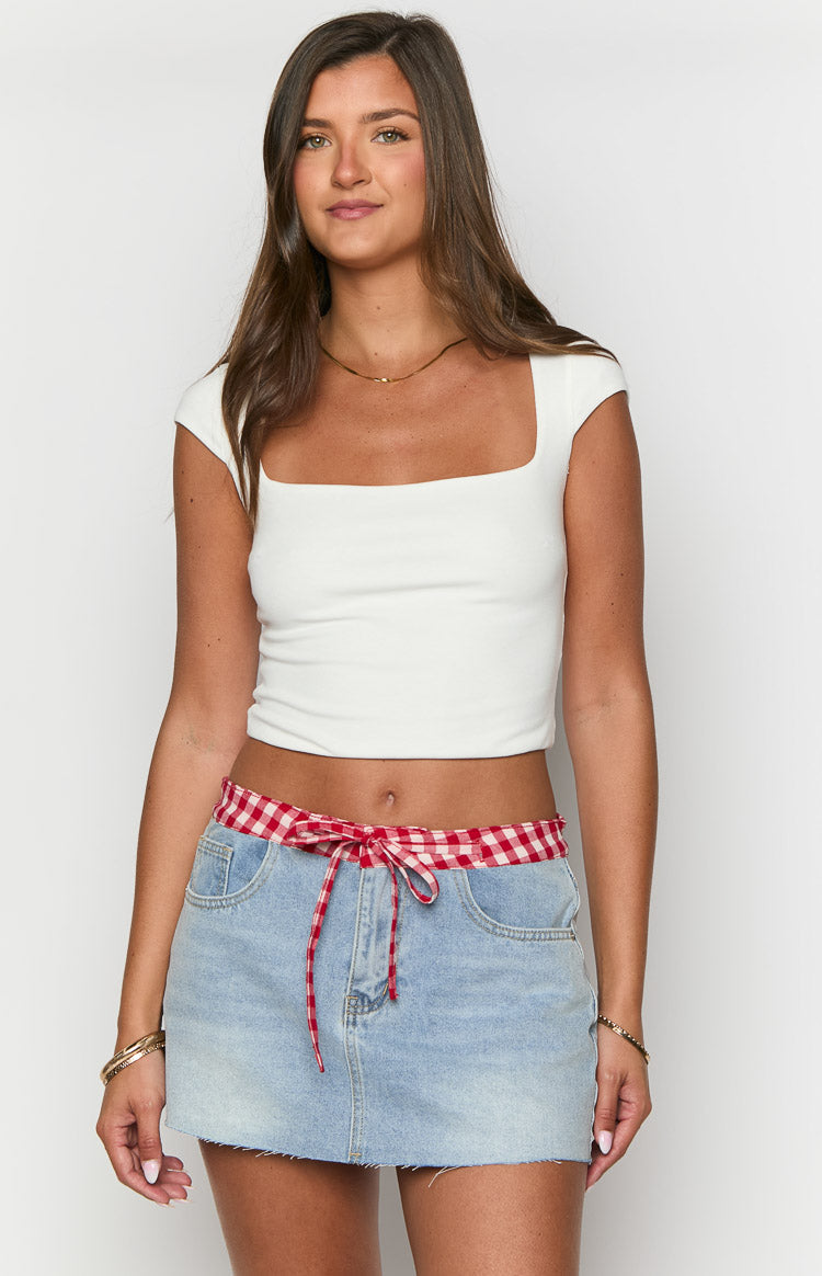 Sharnie White Crop Top-Vavasi.All Rights Reserved.