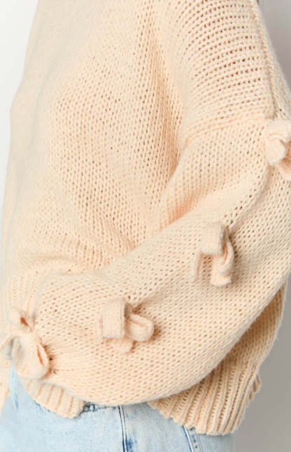 Short and Sweet Cream Knit Jumper-Vavasi.All Rights Reserved.