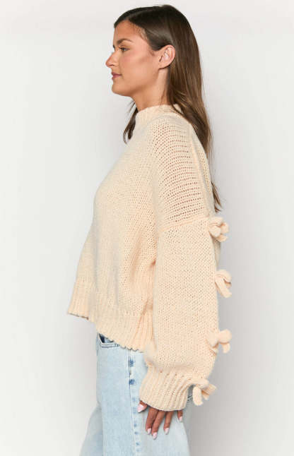 Short and Sweet Cream Knit Jumper-Vavasi.All Rights Reserved.