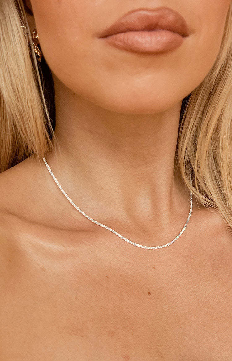 Saffron Silver Choker Necklace-Vavasi.All Rights Reserved.