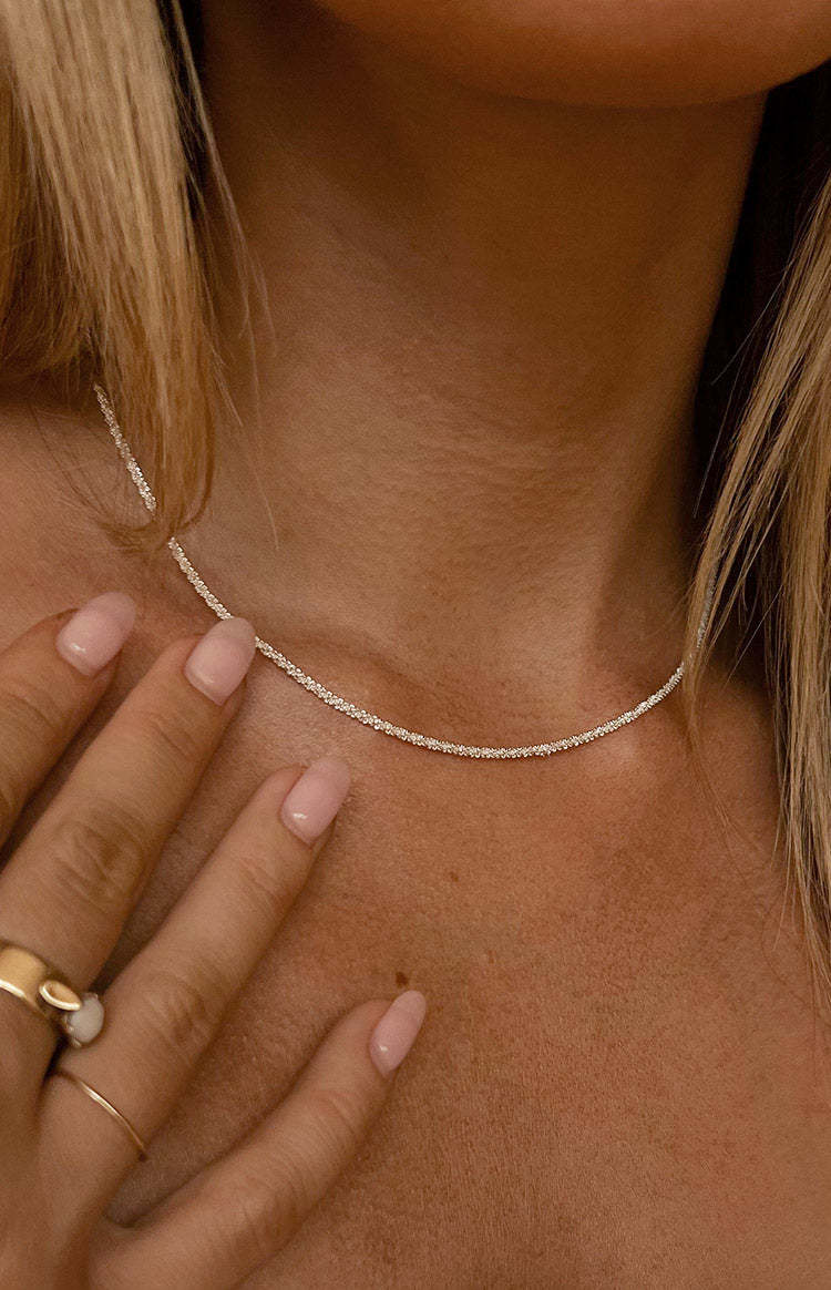 Saffron Silver Choker Necklace-Vavasi.All Rights Reserved.