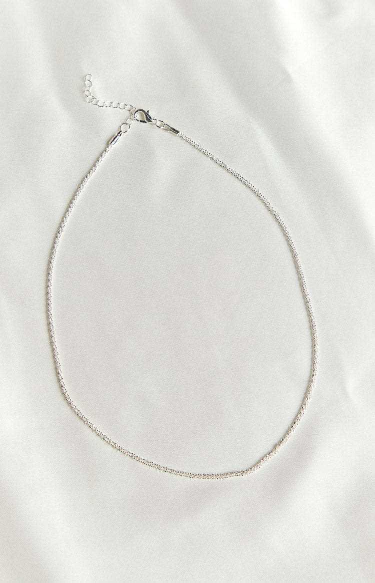 Saffron Silver Choker Necklace-Vavasi.All Rights Reserved.