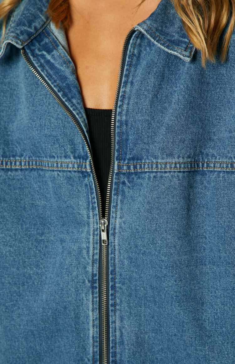 Sally Blue Oversized Denim Jacket-Vavasi.All Rights Reserved.