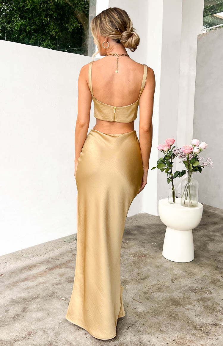 Sarah Champagne Corset Formal Maxi Dress-Vavasi.All Rights Reserved.