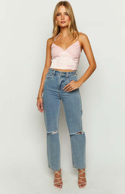 Sashay Pink Corset Crop Top-Vavasi.All Rights Reserved.