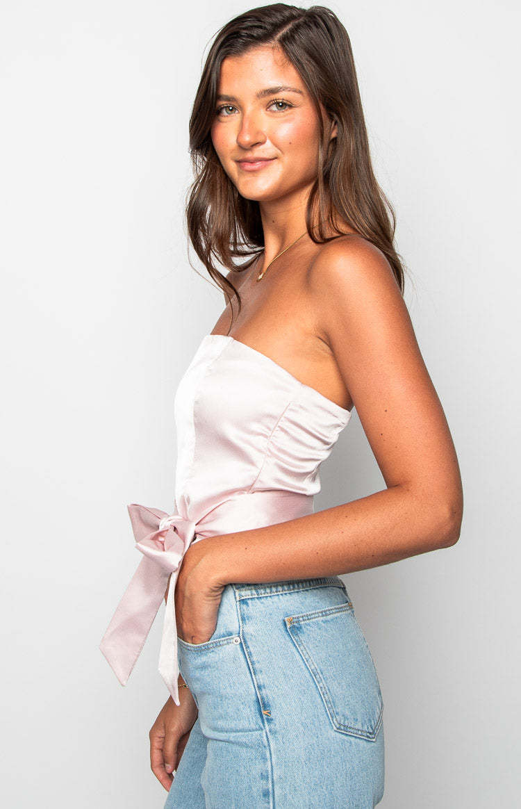 Satin Diva Pink Crop Top-Vavasi.All Rights Reserved.