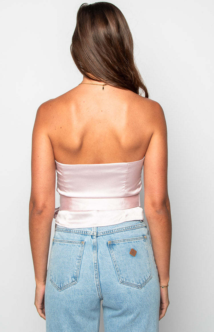 Satin Diva Pink Crop Top-Vavasi.All Rights Reserved.