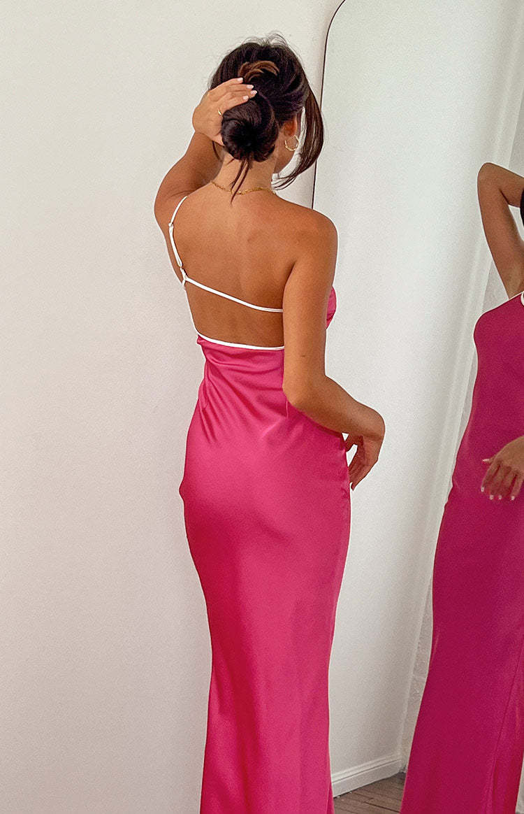 Saylor Pink Maxi Dress-Vavasi.All Rights Reserved.