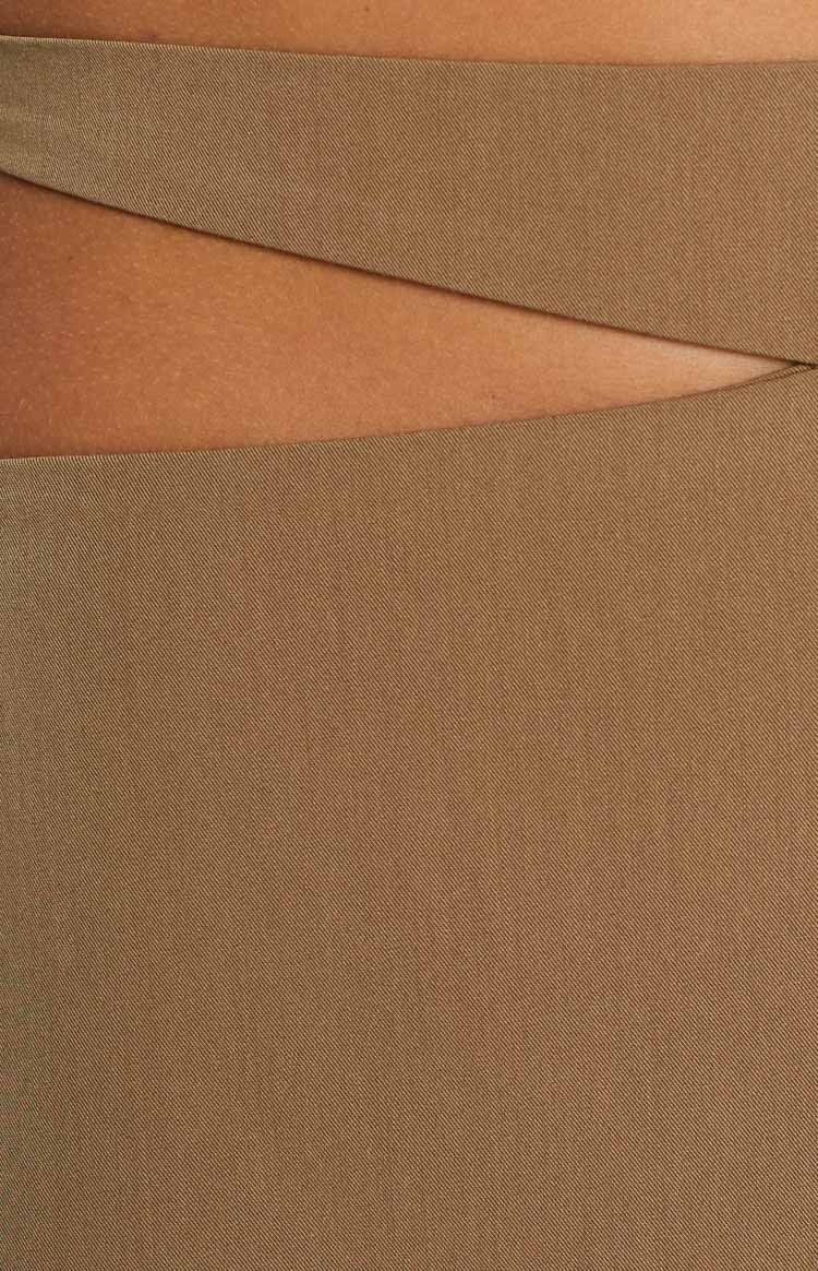 Scarlette Khaki Mini Skirt-Vavasi.All Rights Reserved.