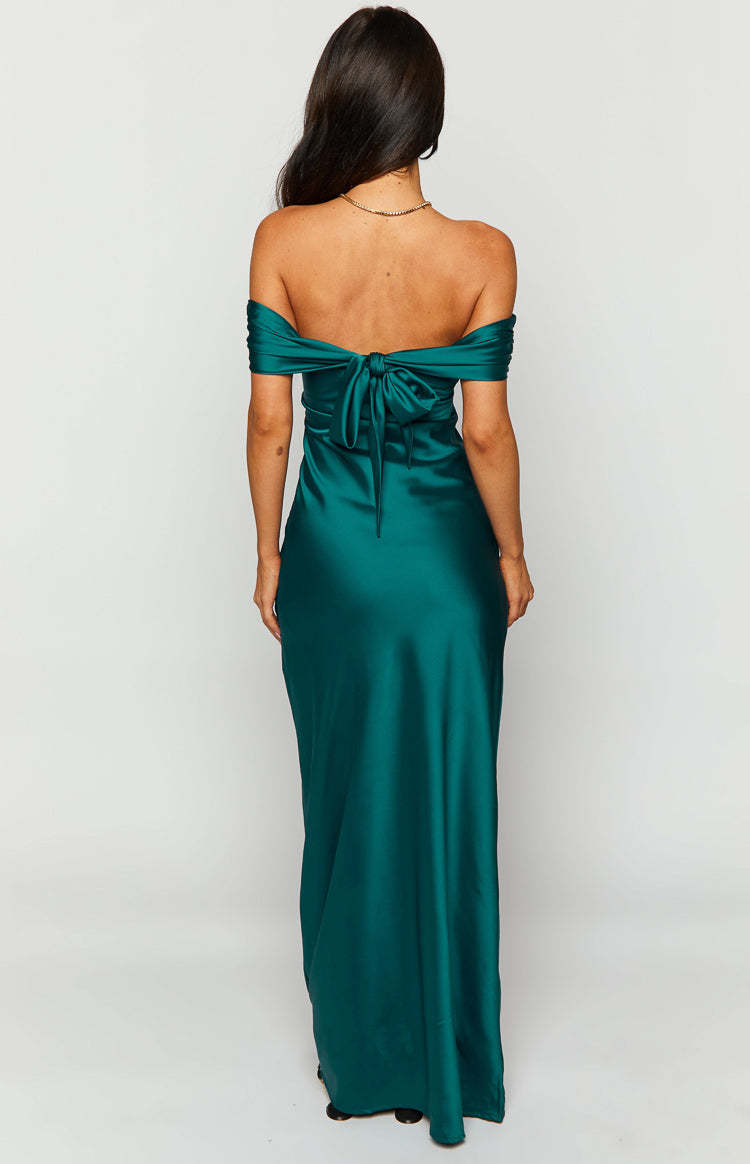 Seraphina Teal Off The Shoulder Maxi Dress-Vavasi.All Rights Reserved.
