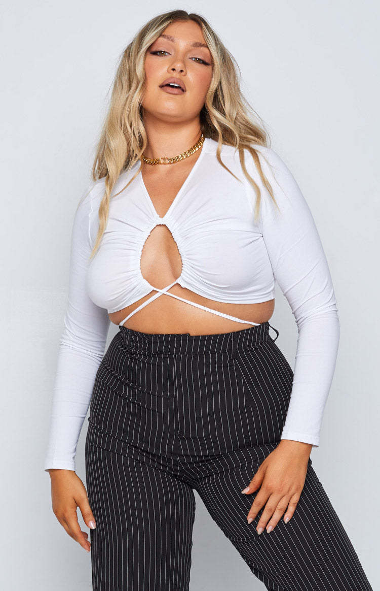 Serena Crop Top White-Vavasi.All Rights Reserved.