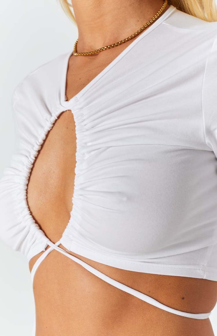 Serena Crop Top White-Vavasi.All Rights Reserved.