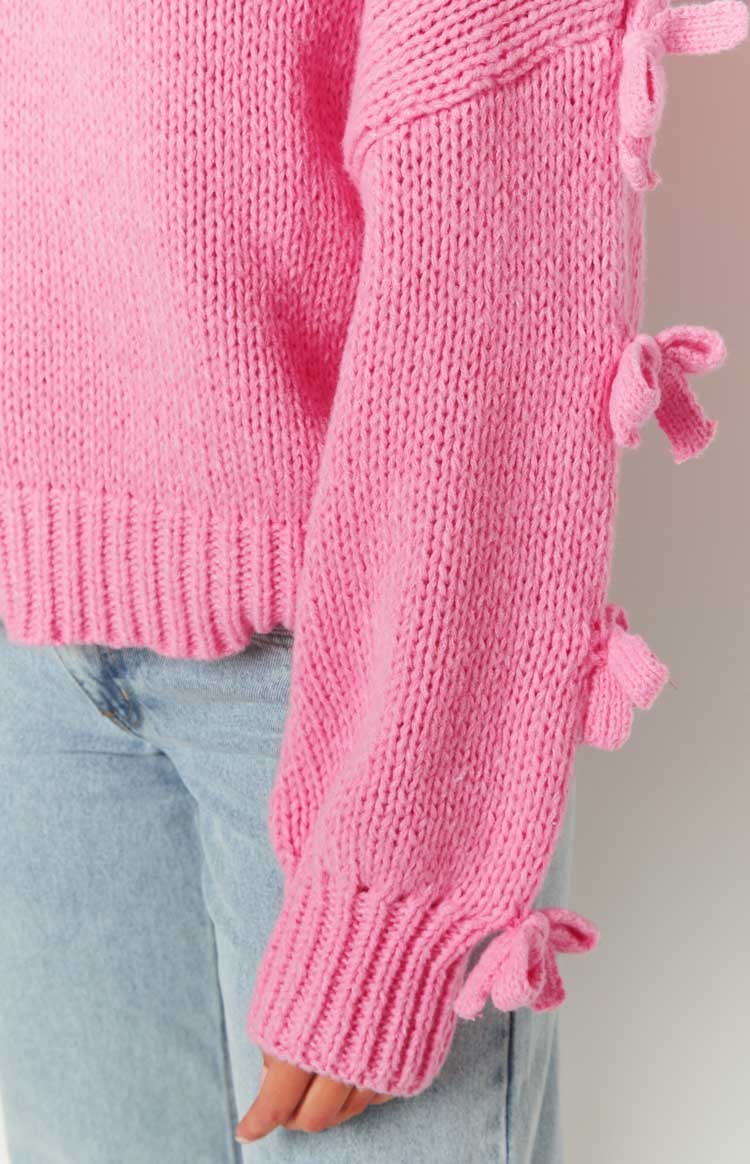 Short and Sweet Pink Knit Jumper-Vavasi.All Rights Reserved.