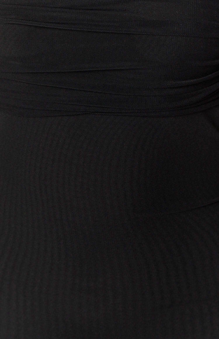Sierra Black Mesh Mini Dress-Vavasi.All Rights Reserved.